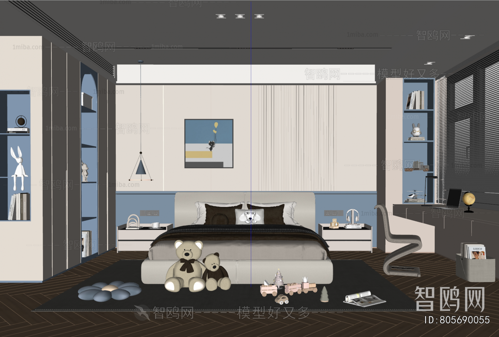 Modern Boy's Room And Son's Room