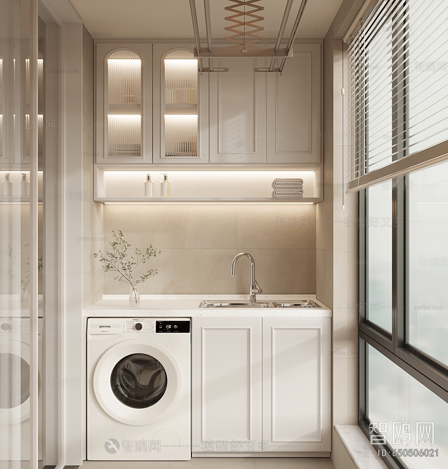 French Style Balcony Cabinet