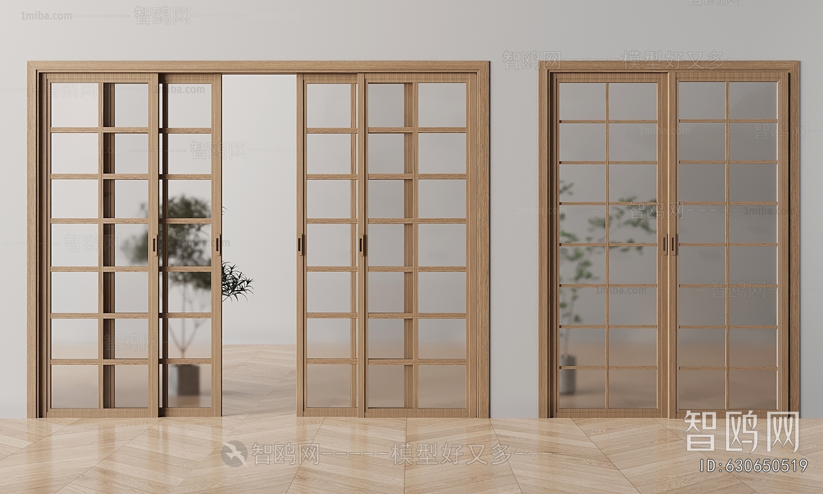 New Chinese Style Sliding Door