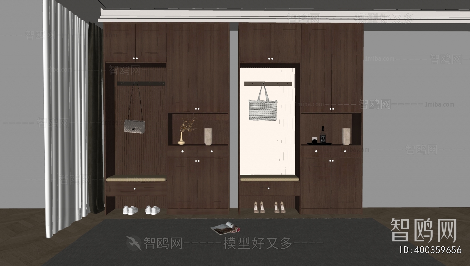 French Style Shoe Cabinet