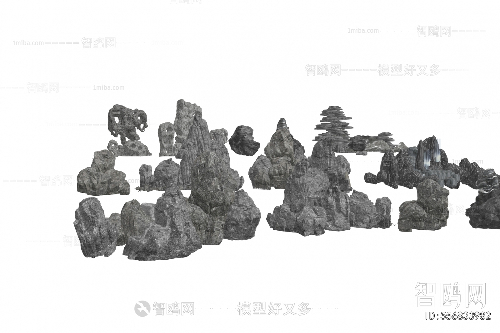 Modern Rockery Waterscape