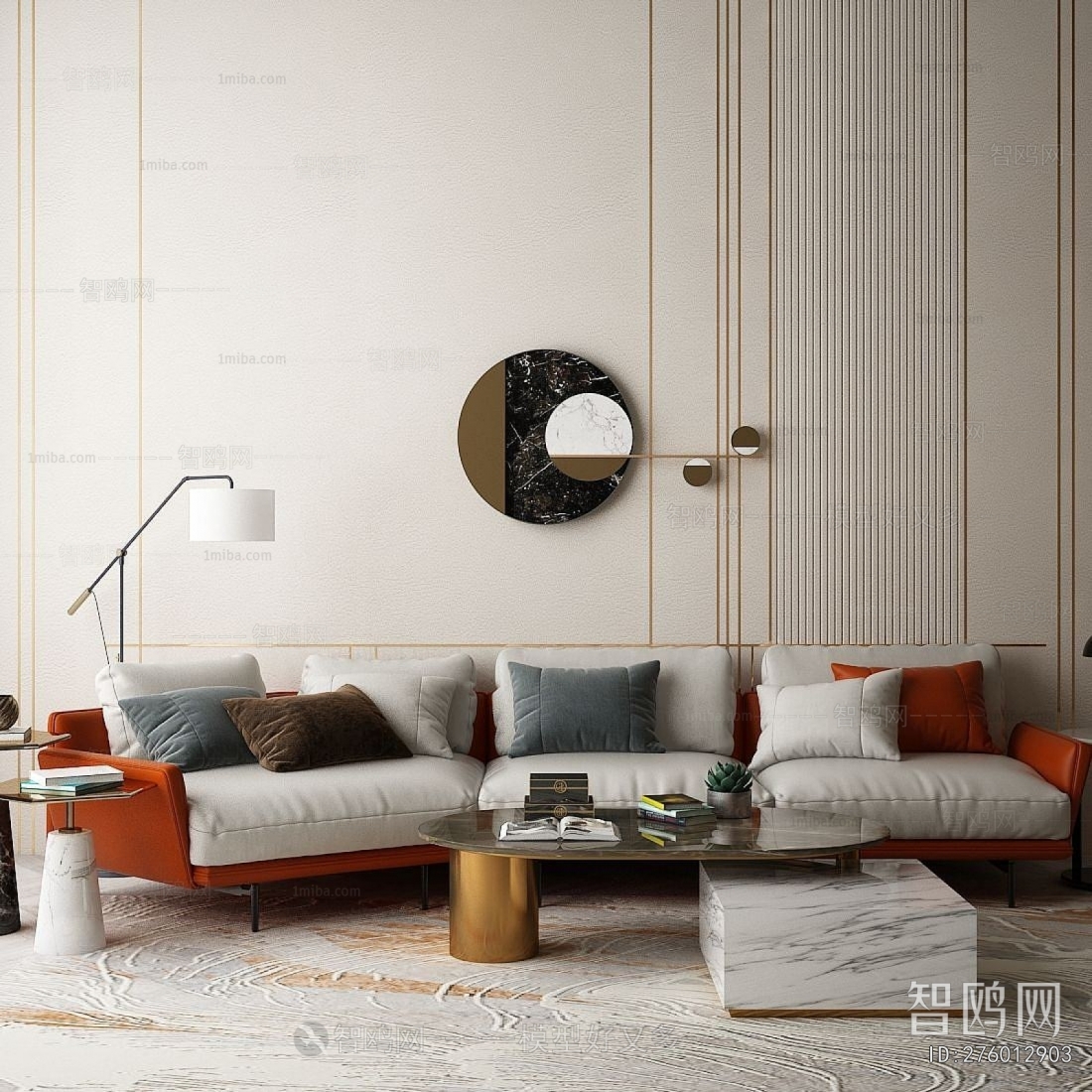 Modern Three-seat Sofa