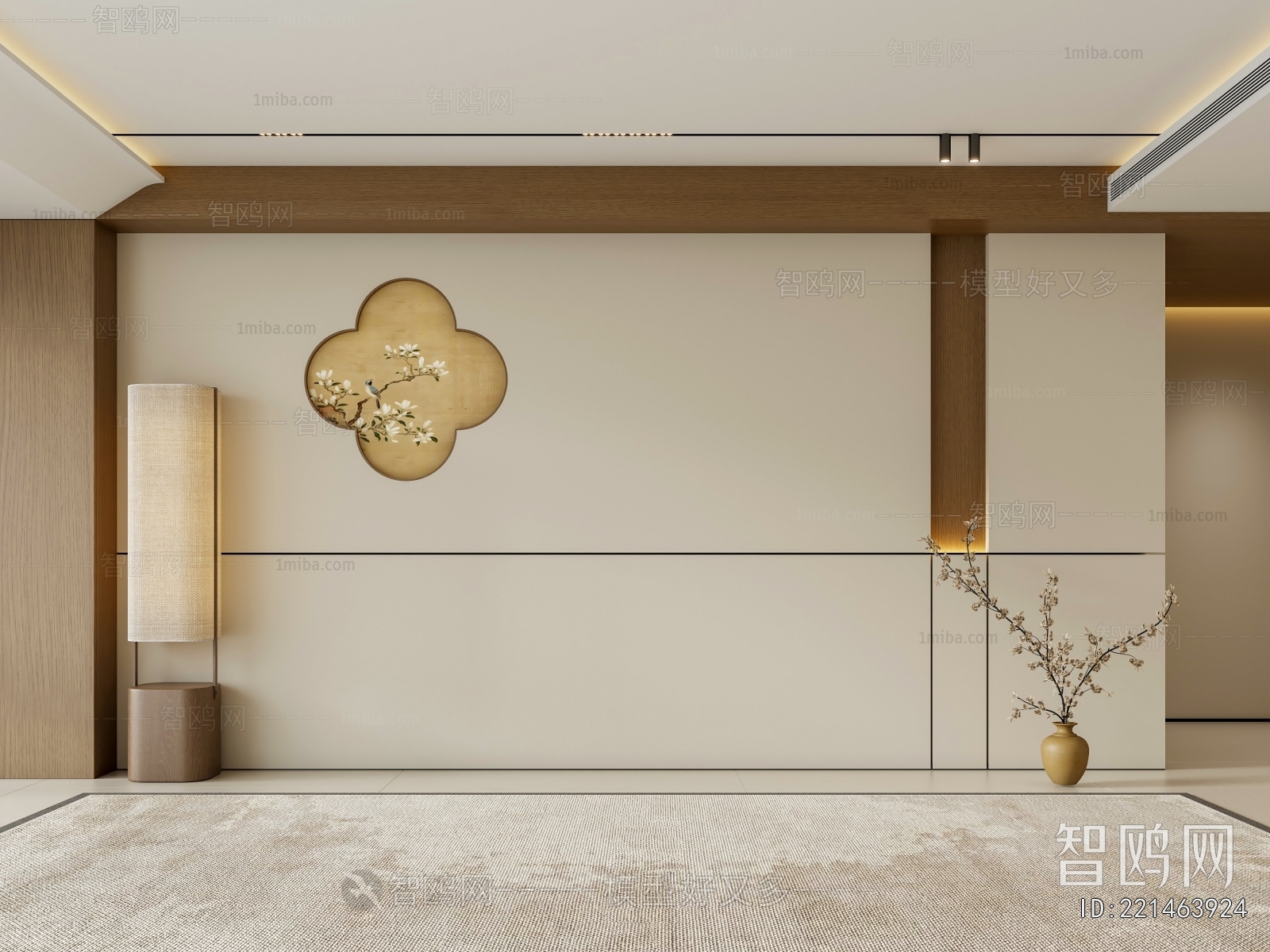 New Chinese Style TV Wall