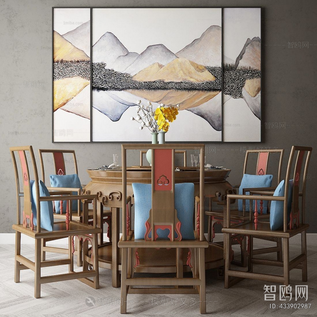 New Chinese Style Dining Table And Chairs