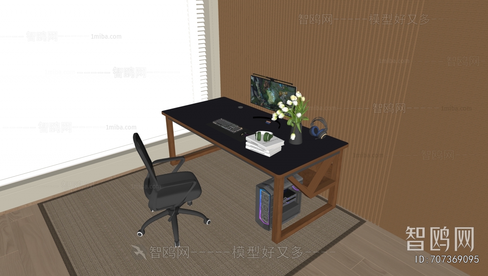 Modern Computer Desk And Chair