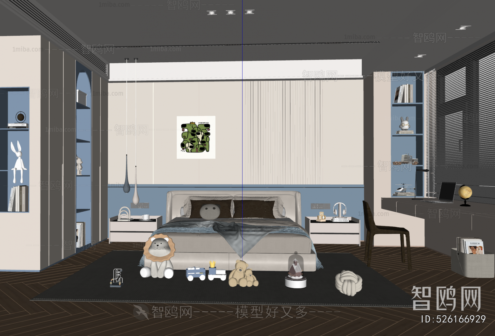 Modern Boy's Room And Son's Room