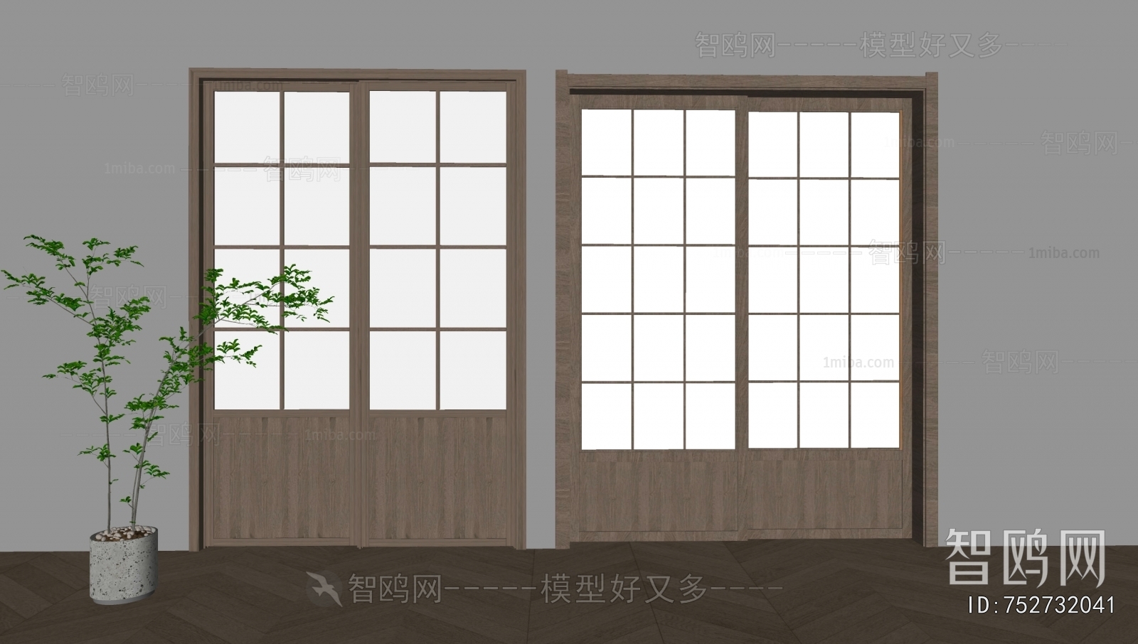 New Chinese Style Sliding Door