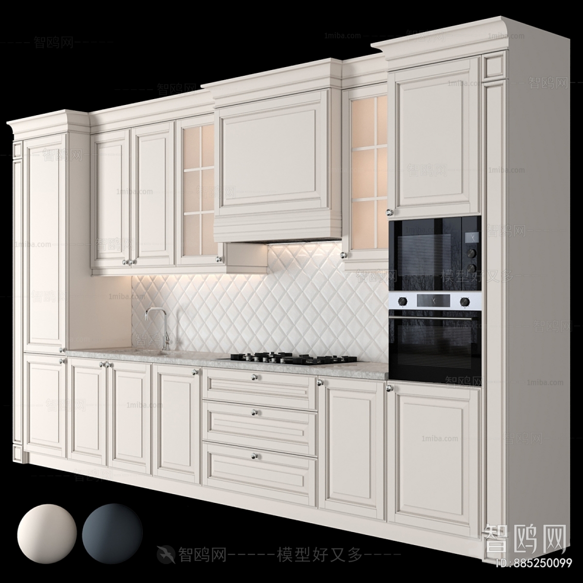 Simple European Style Kitchen Cabinet