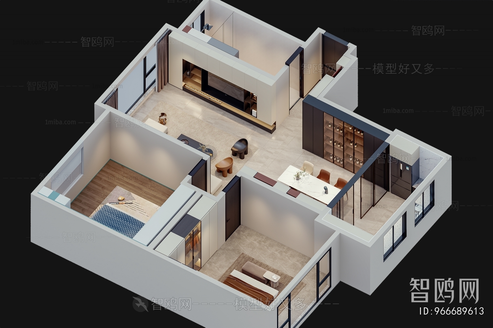 Modern A Bird's-eye View Of Home Decoration