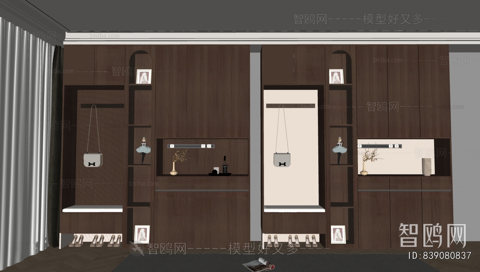 French Style Shoe Cabinet