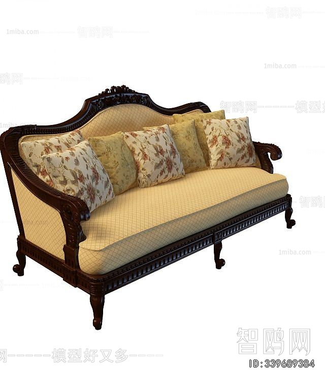 American Style Three-seat Sofa