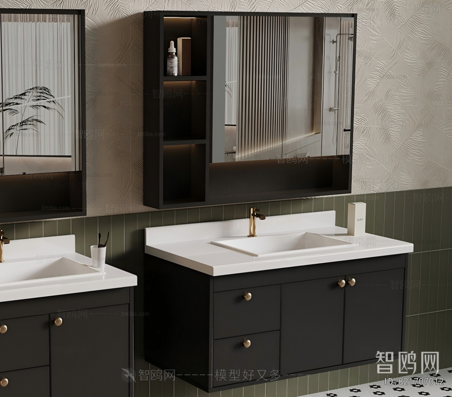 French Style Bathroom Cabinet