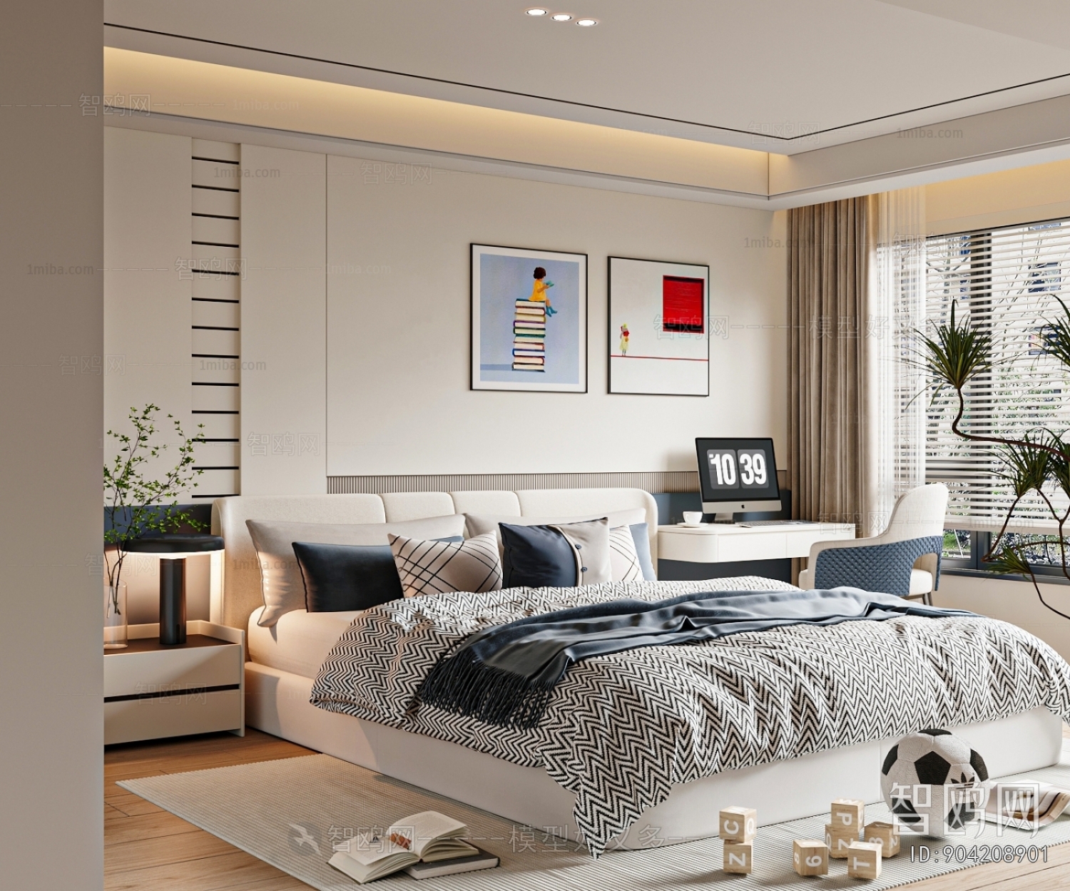 Modern Boy's Room And Son's Room