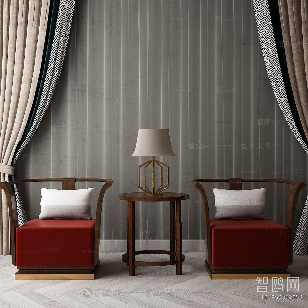 New Chinese Style Lounge Chair