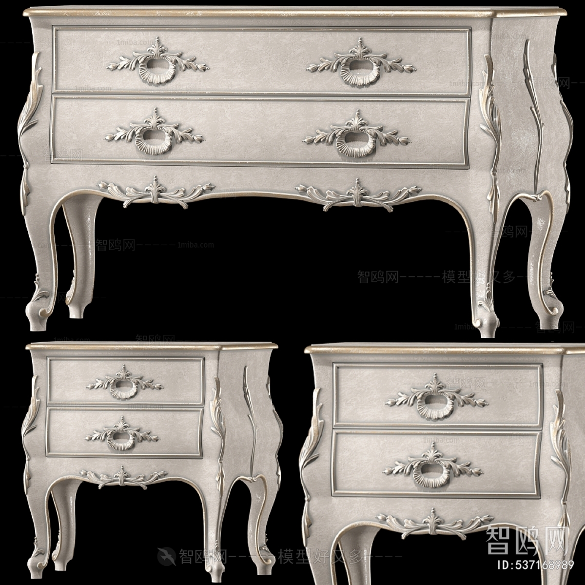 European Style Bedside Cupboard