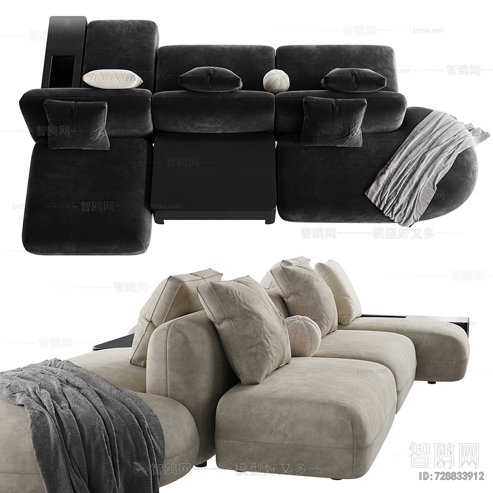 Modern Multi Person Sofa