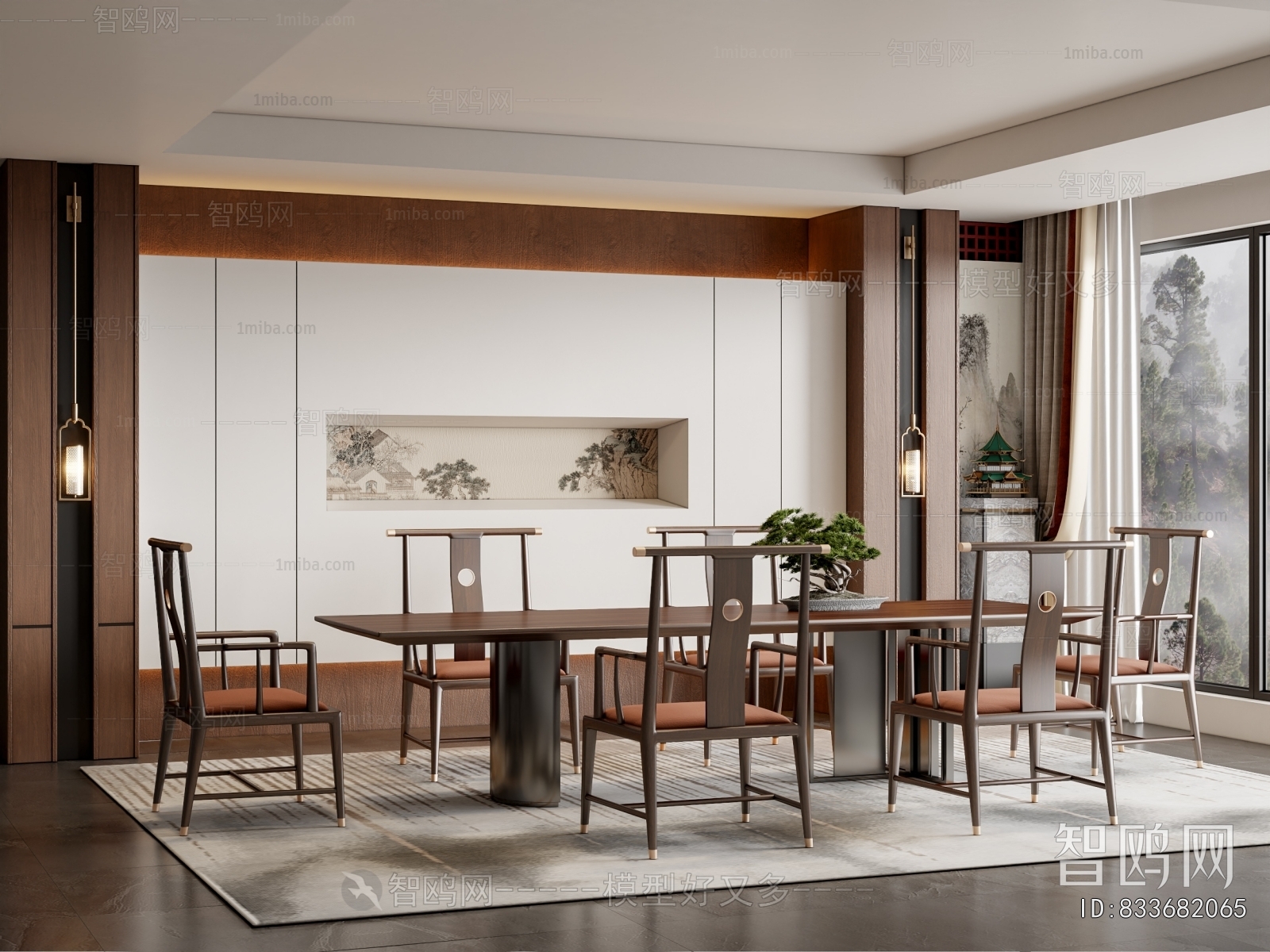 New Chinese Style Dining Room