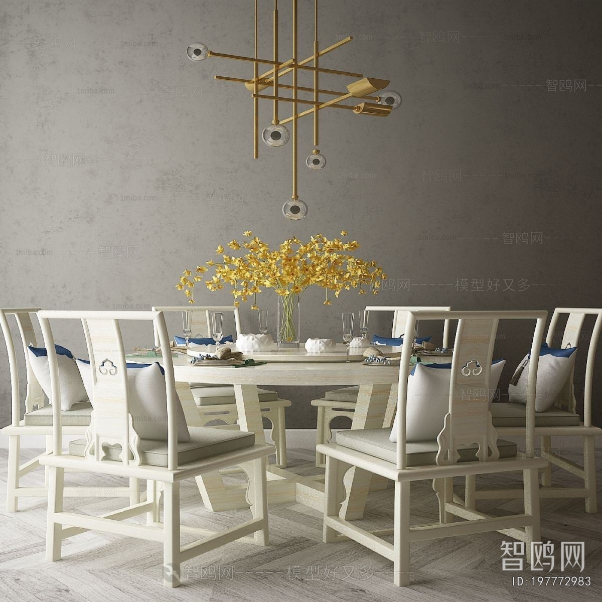 New Chinese Style Dining Table And Chairs