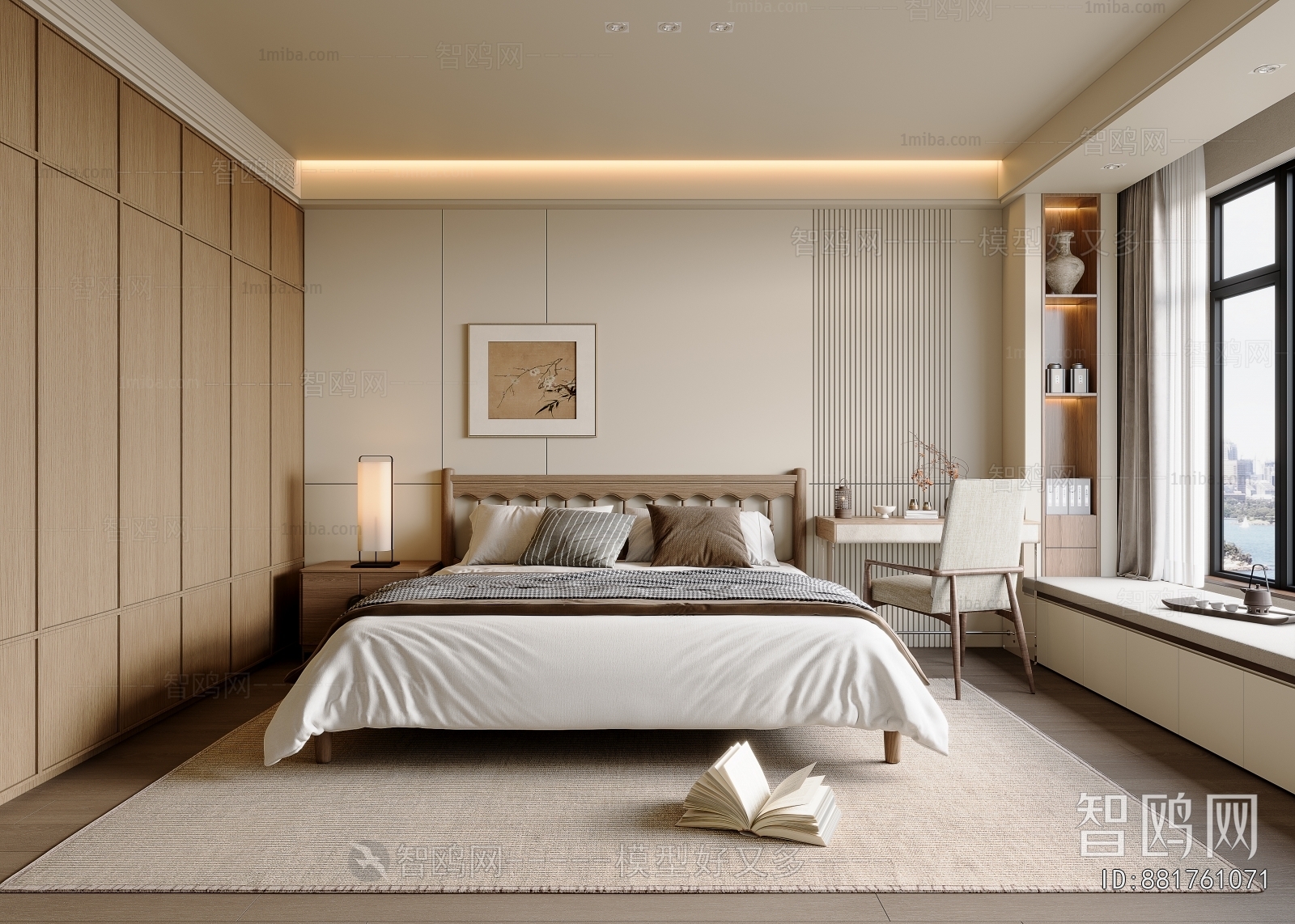 New Chinese Style Bedroom