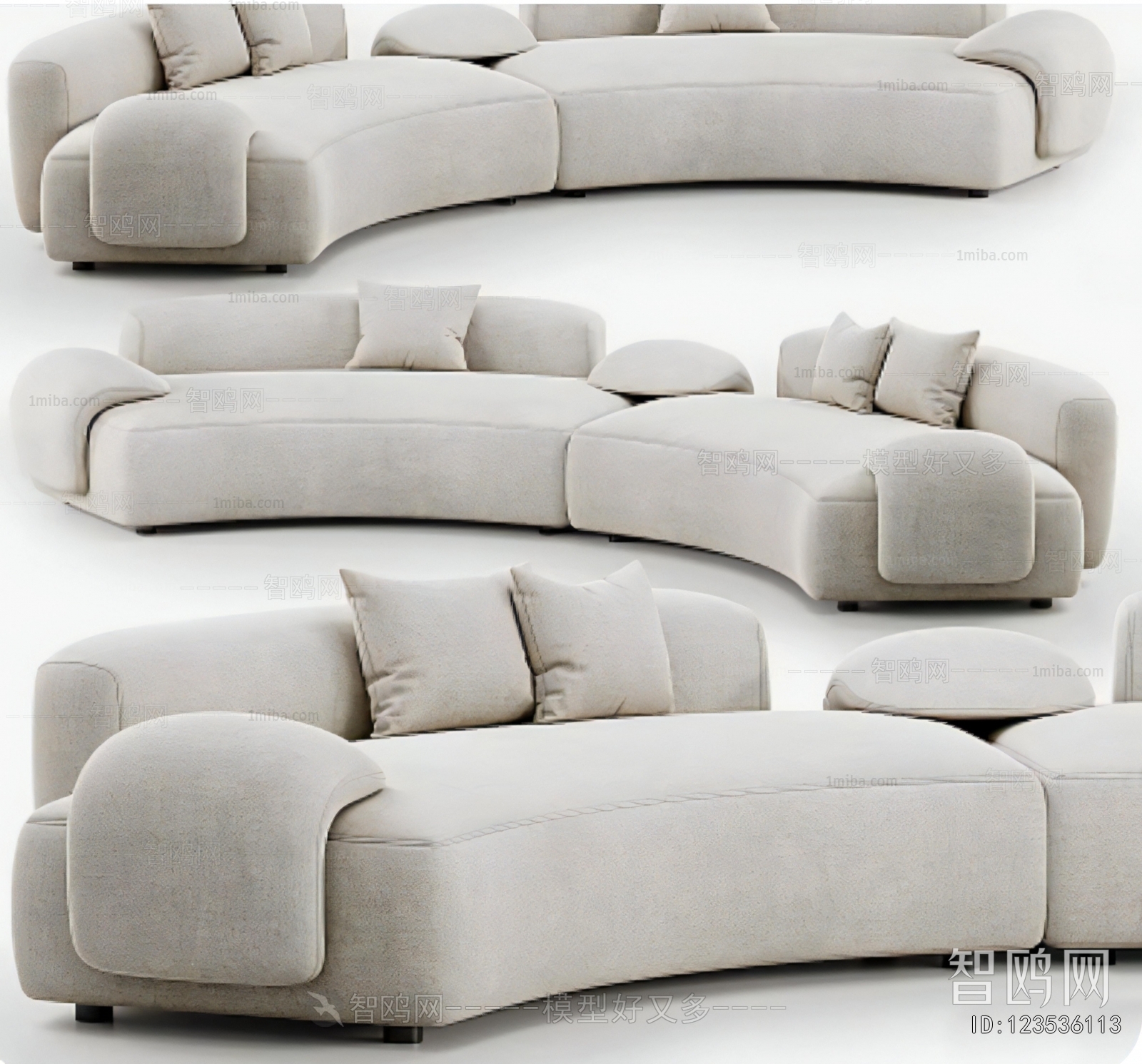 Modern Curved Sofa