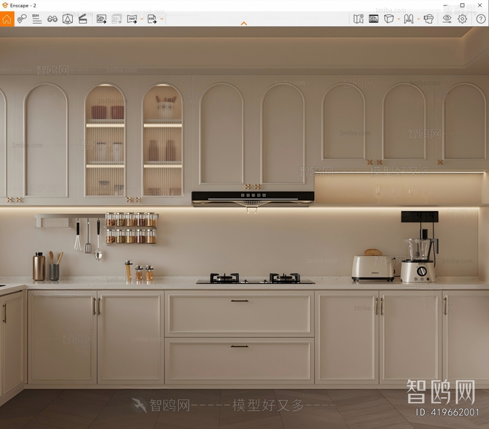 French Style Kitchen Cabinet