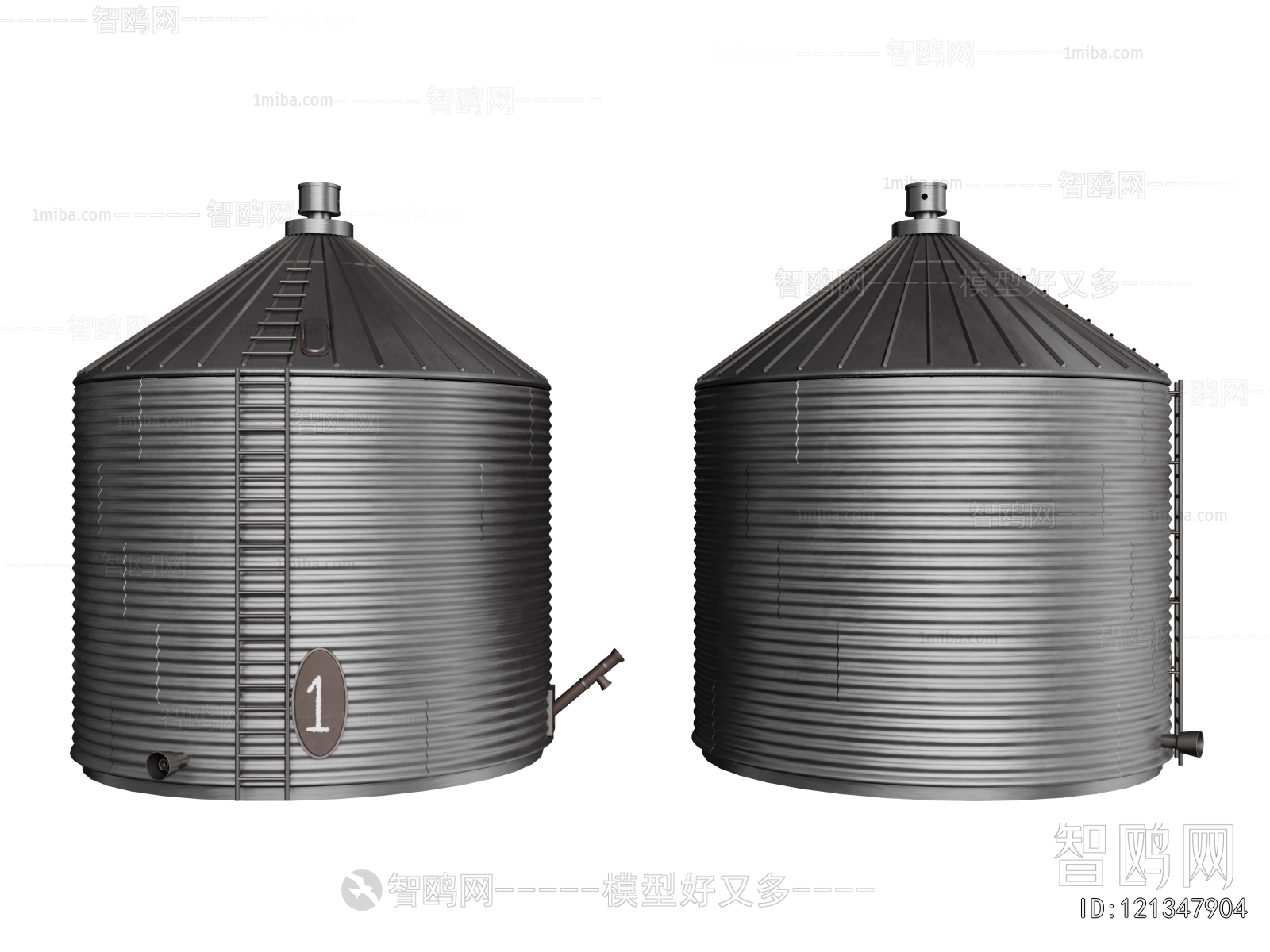 现代不锈钢储水罐组合