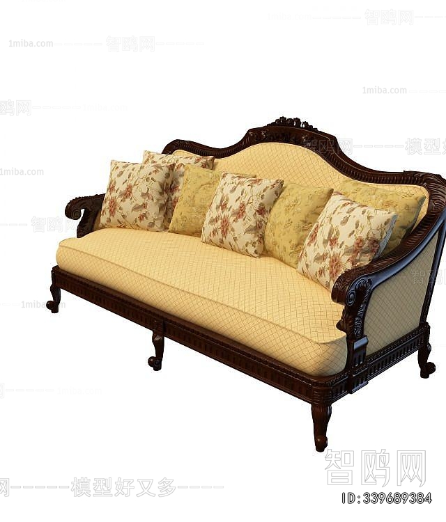 American Style Three-seat Sofa