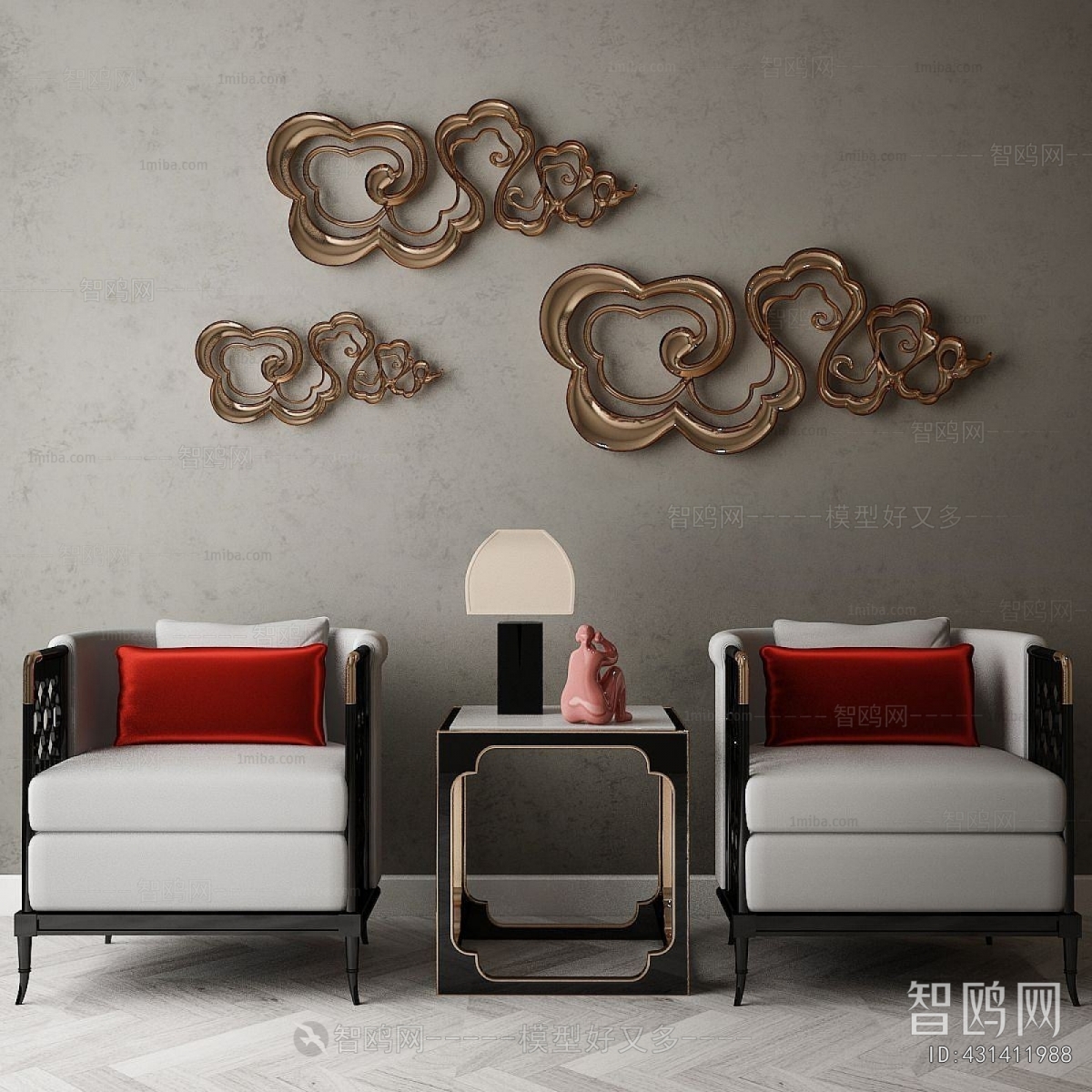 New Chinese Style Lounge Chair