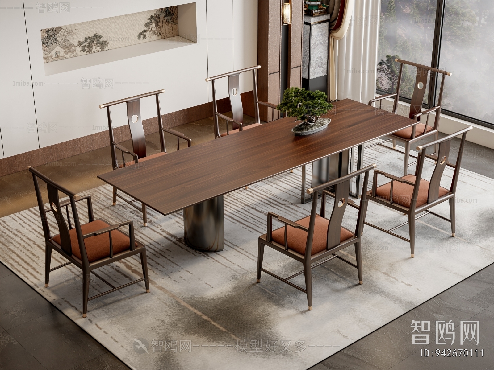 New Chinese Style Dining Table And Chairs