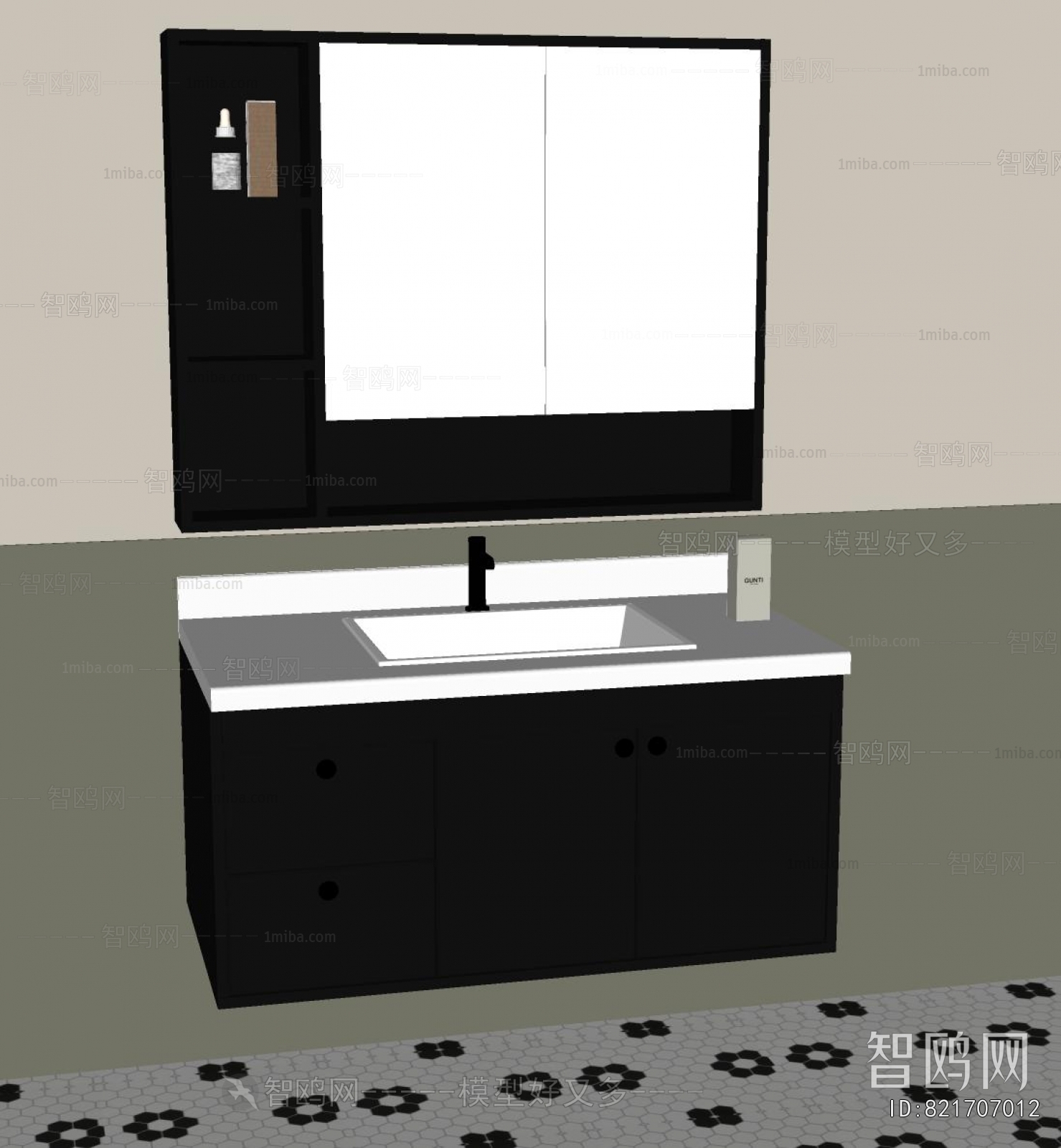 French Style Bathroom Cabinet