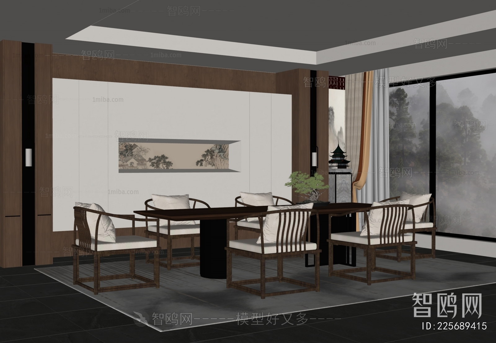 New Chinese Style Dining Room