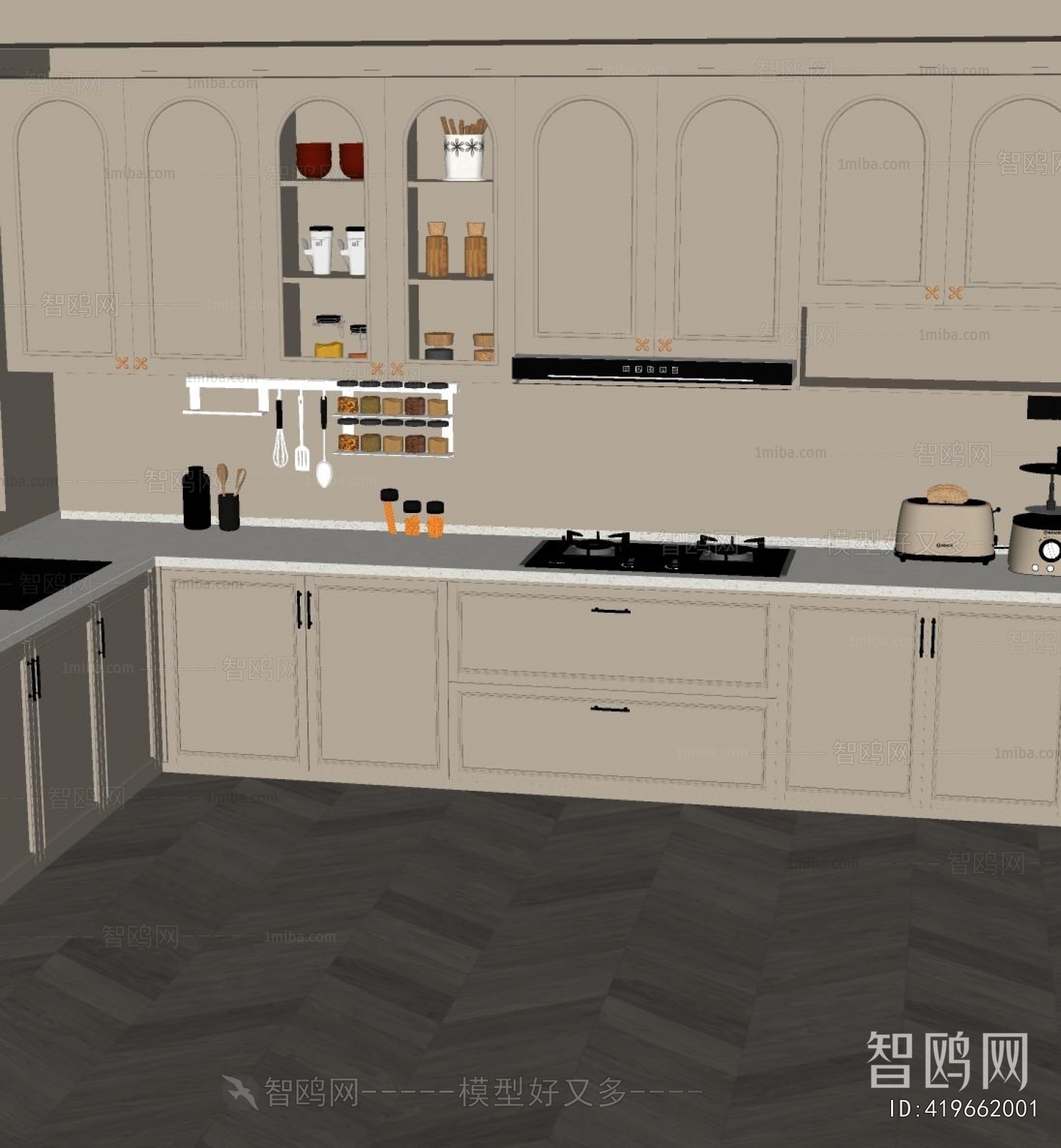 French Style Kitchen Cabinet