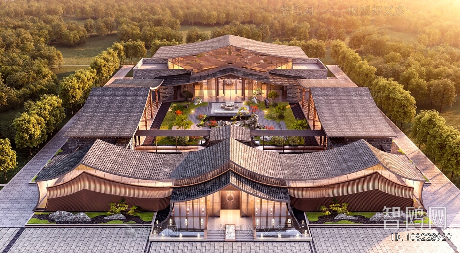 Chinese Style Villa Appearance