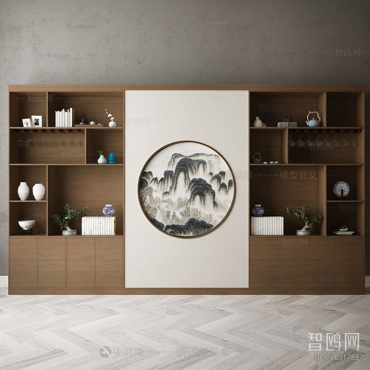 New Chinese Style Decorative Cabinet