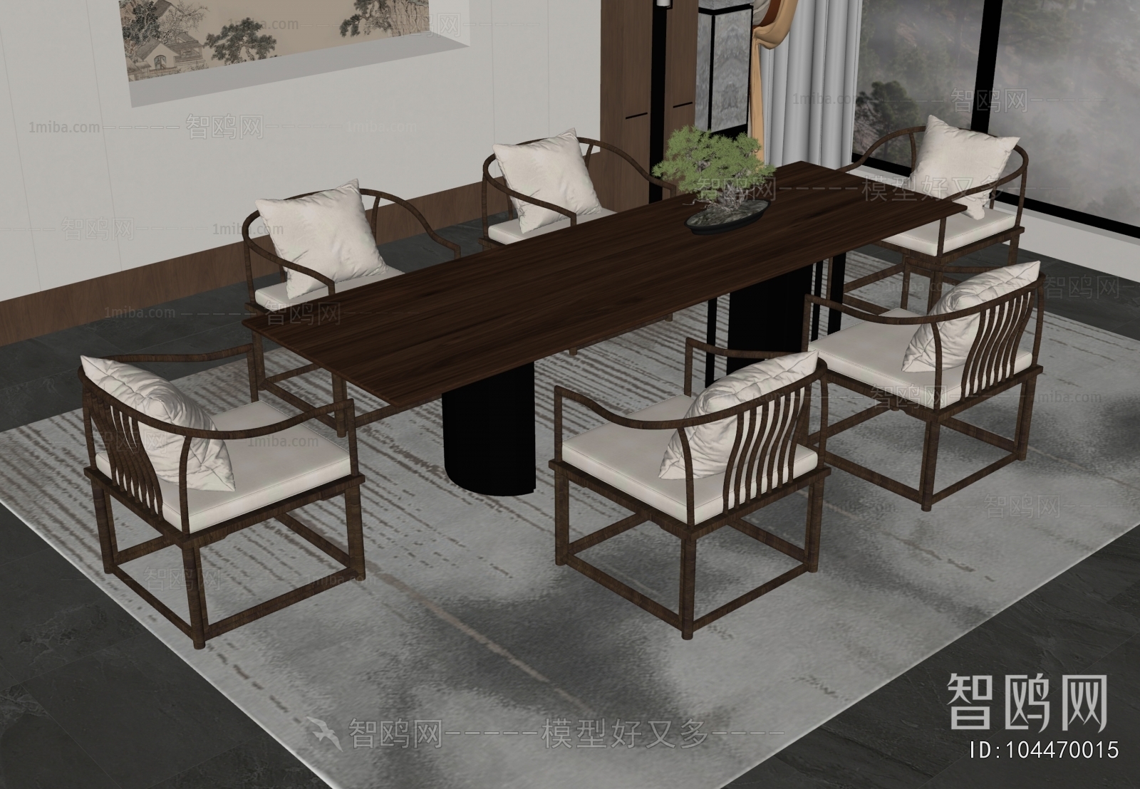 New Chinese Style Dining Table And Chairs