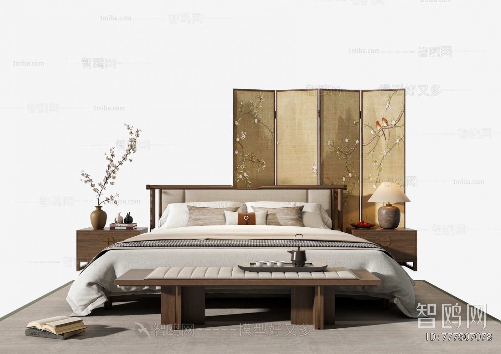 New Chinese Style Bedroom