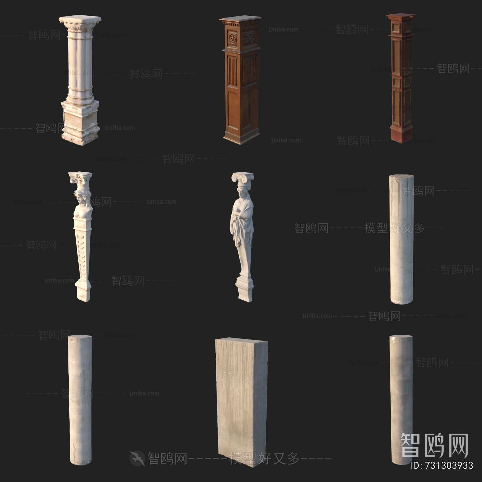 Classical Style Roman Pillar
