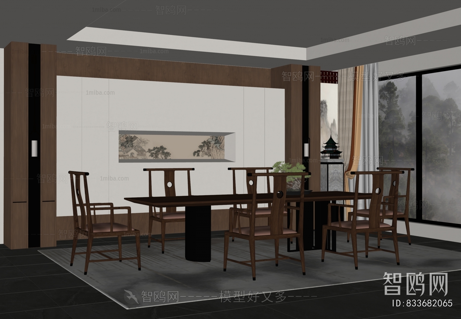 New Chinese Style Dining Room