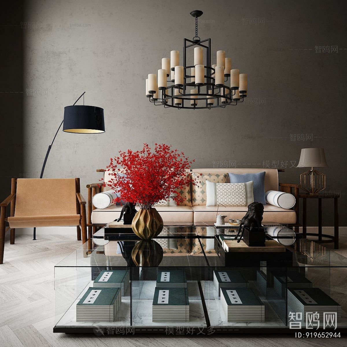 New Chinese Style Sofa Combination