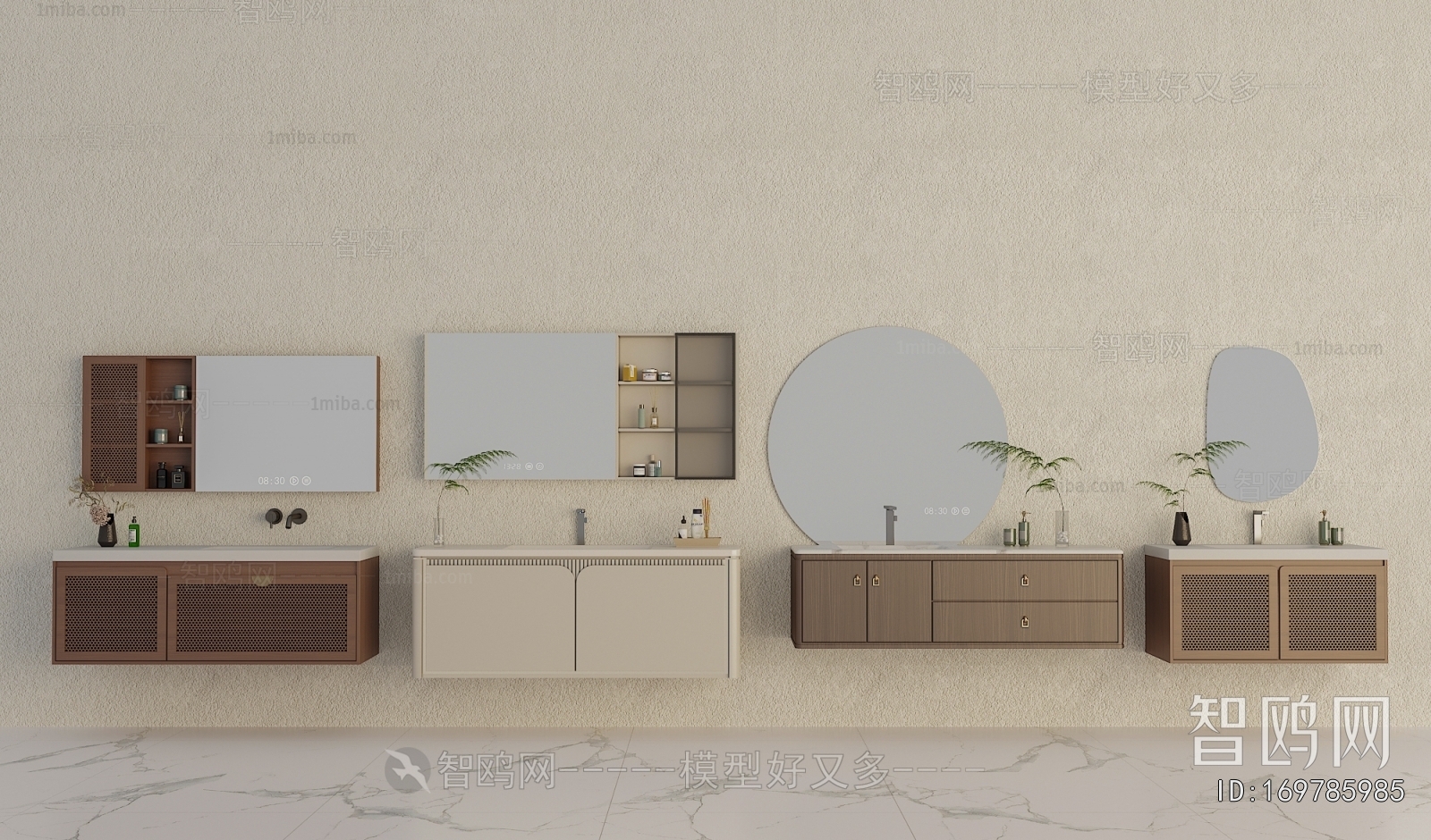 New Chinese Style Bathroom Cabinet