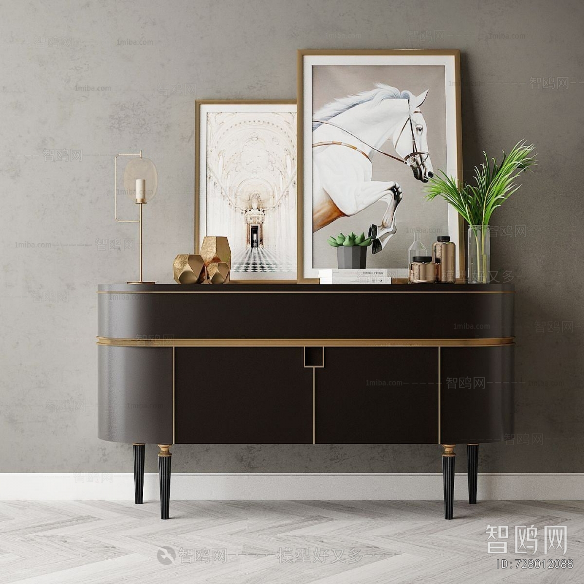 New Chinese Style Entrance Cabinet