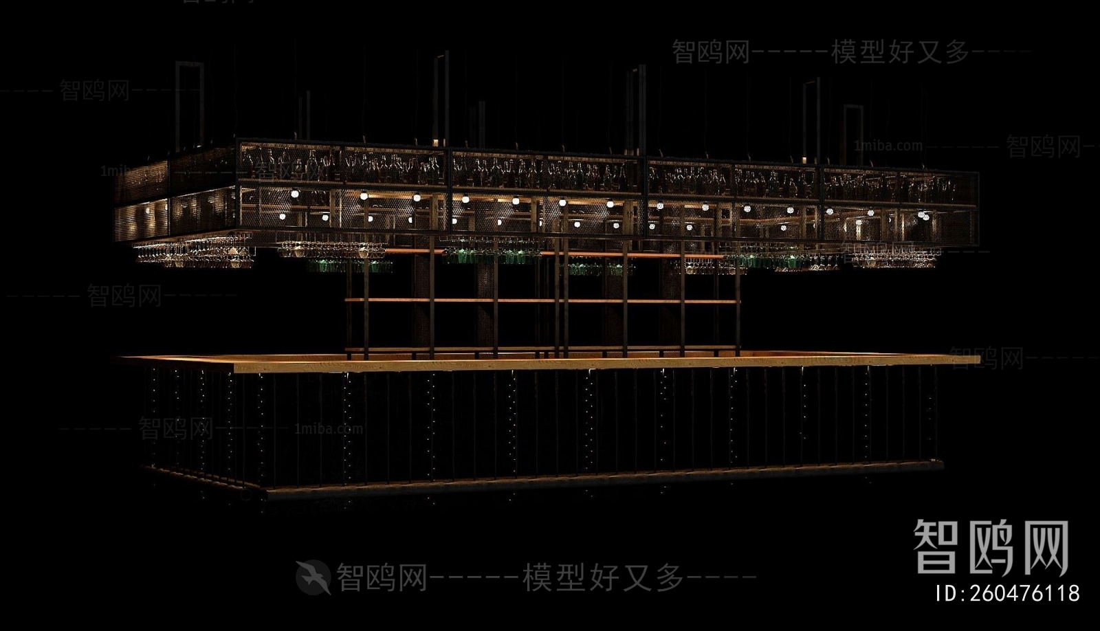 Industrial Style Counter Bar