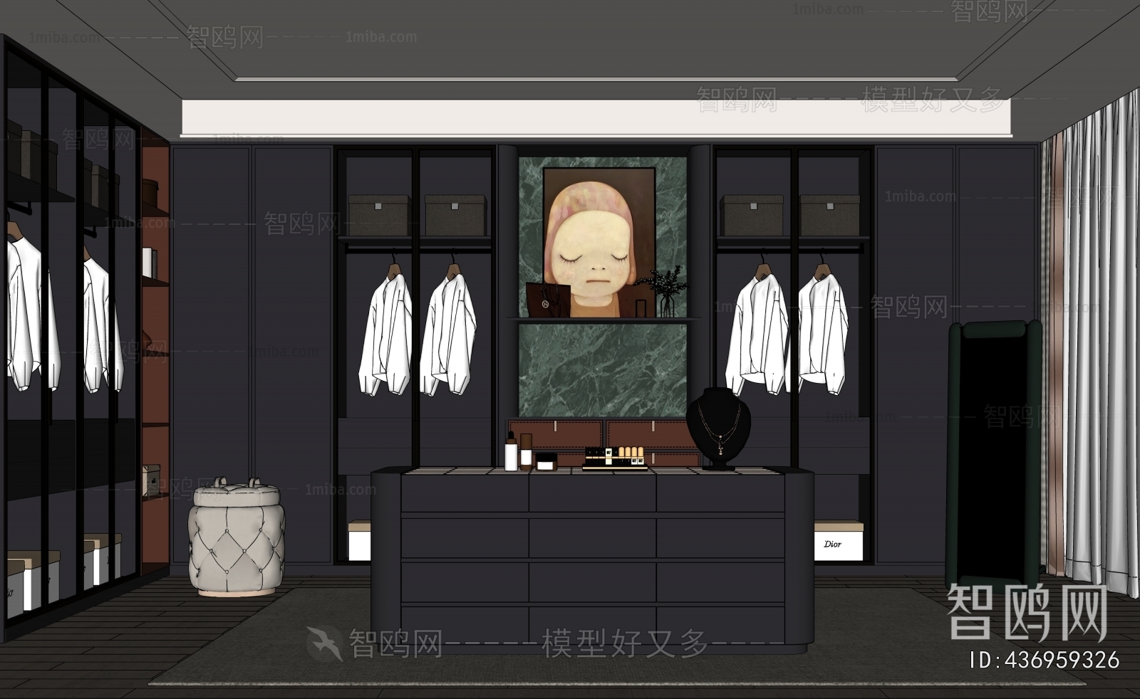 Modern Clothes Storage Area