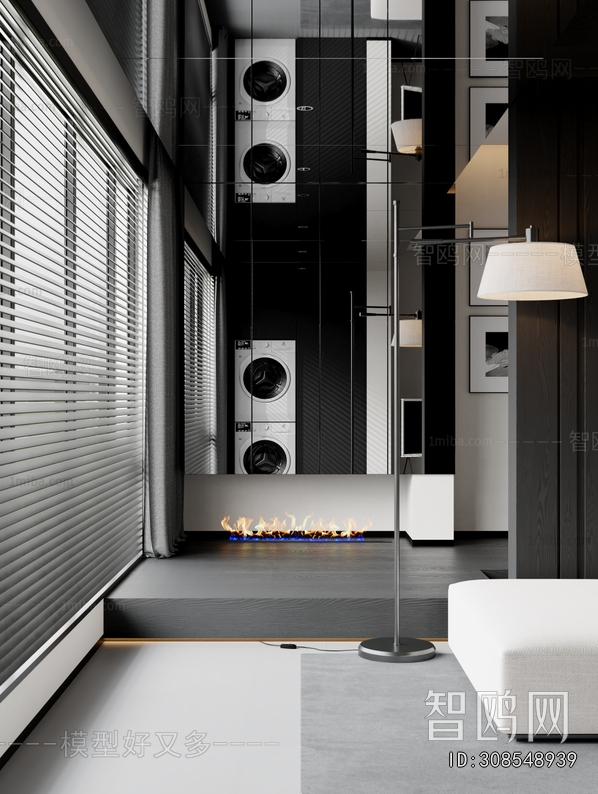 Modern Electronic Fireplace