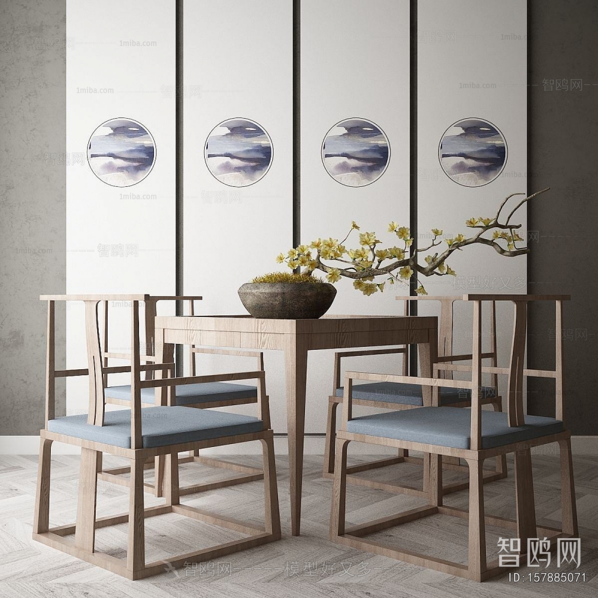 New Chinese Style Dining Table And Chairs