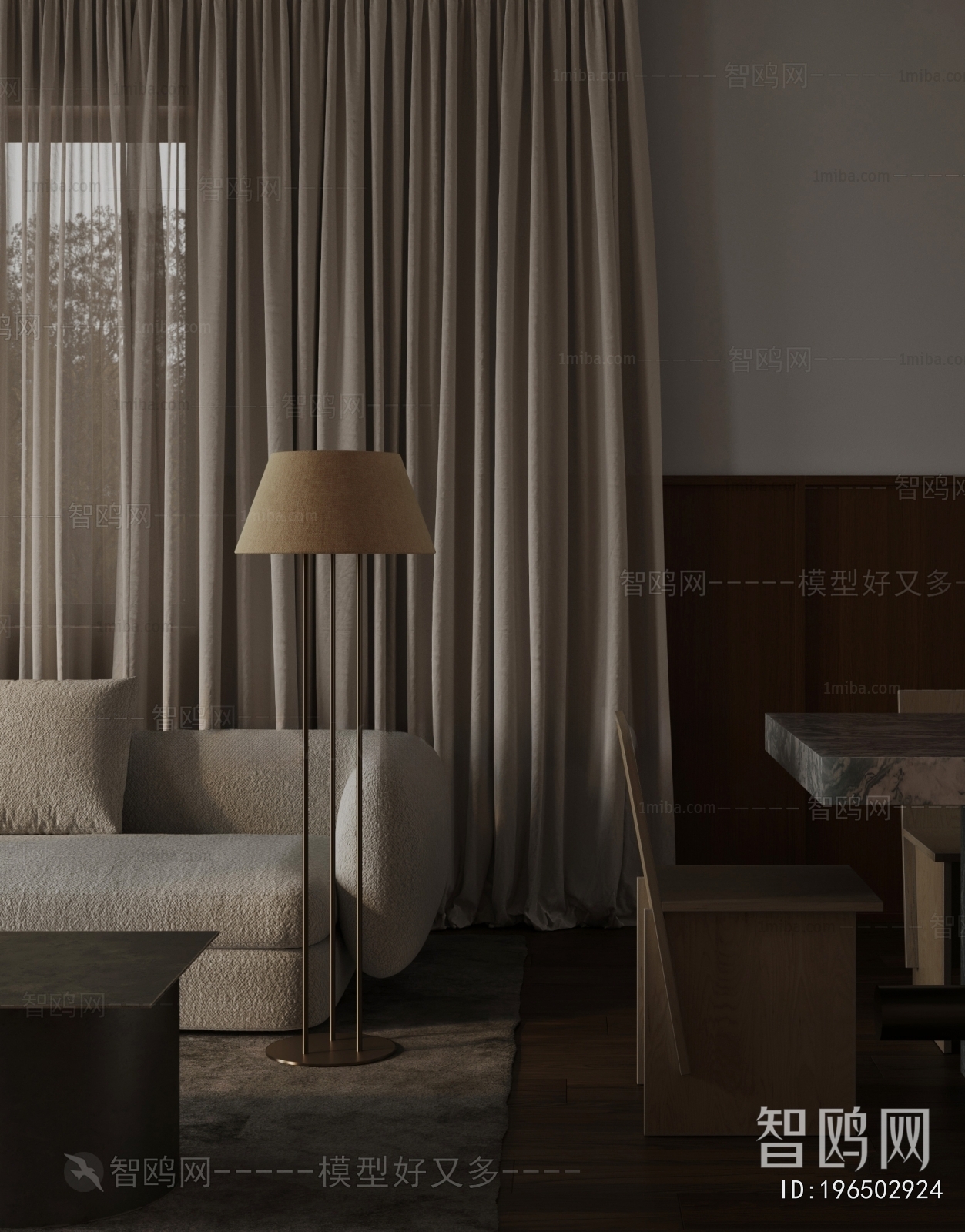 Wabi-sabi Style Dining Room