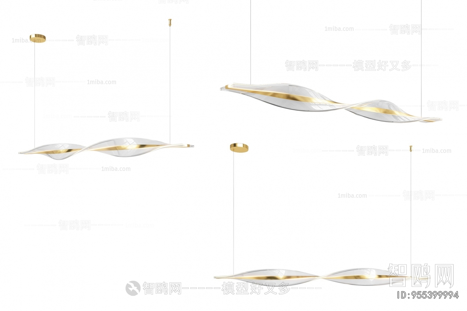 Modern Long Chandelier