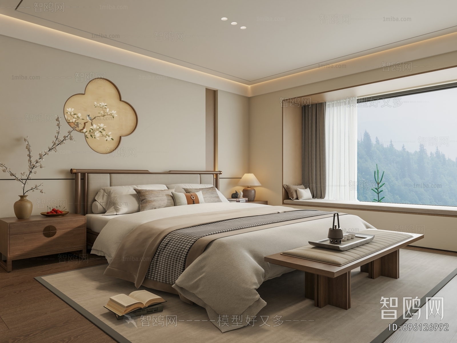 New Chinese Style Bedroom