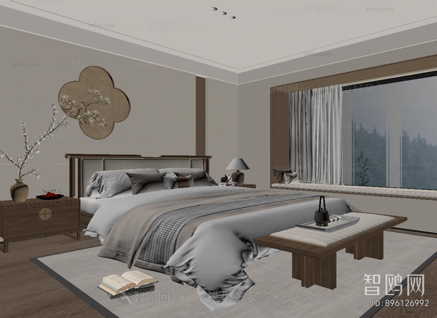 New Chinese Style Bedroom