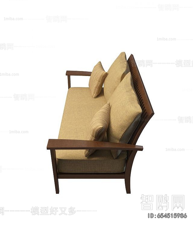 New Chinese Style A Sofa For Two